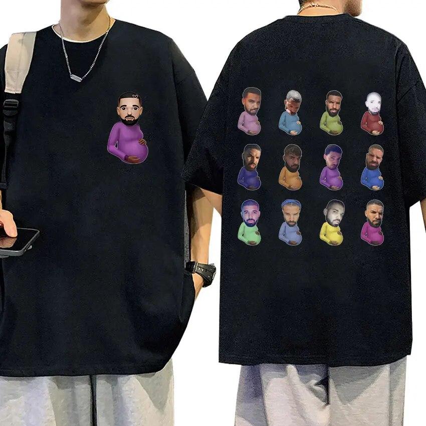 Rapper Drake New Oversized T Shirt Certified Lover Boy Album Print T-shirt Unisex Hip Hop Casual Funny T Shirts Unisex Streetwear