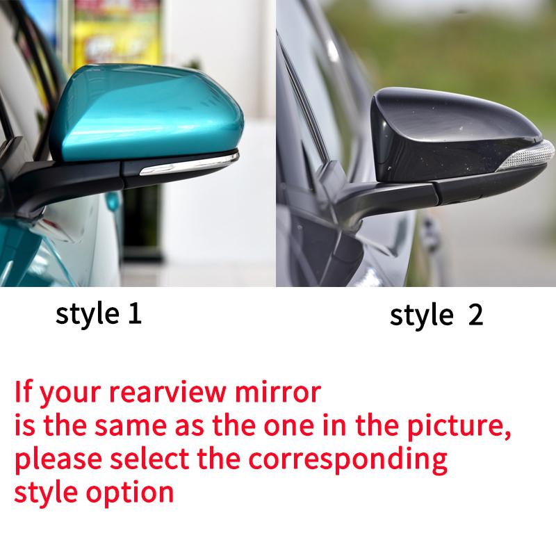 For TOYOTA C-HR 2017- Car Rearview Mirror Cover Trim, CHR Accessories Chrome Silver Side Turn Signal Mirror Covers 2018