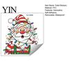 Festive Toilet Lid Art Christmas Stickers, Waterproof Funny Santa Claus Seat Decals, Self-Adhesive Bathroom Decals Water Tank Sticker, Cute Decoration