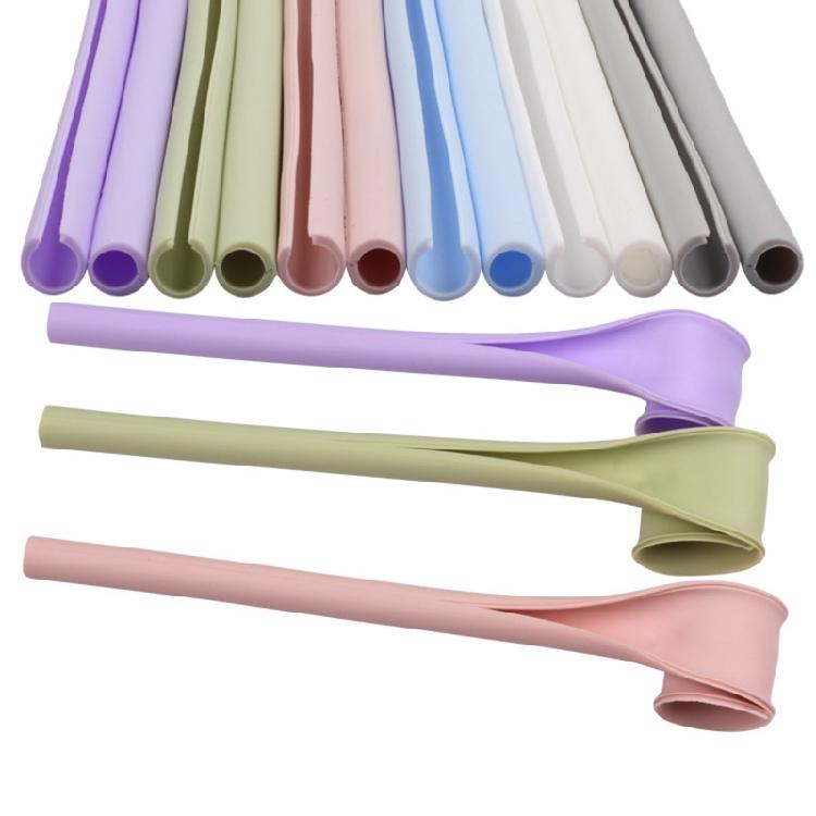 Silicone Straw Drinking Straws Snap-on Straws Reusable Openable BPA Free
