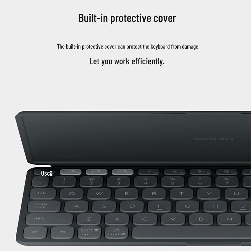 Logitech Keys-To-Go 2 Ultra-Thin Portable Multi-Device Bluetooth Keyboard