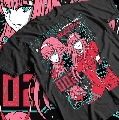 Zero Two Unisex T-Shirt, Anime Aesthetic Tee, Kawai Vaporwave Shirt, Gift for