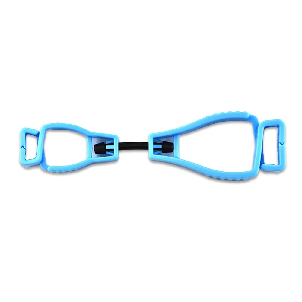 

Вешалка для перчаток с зажимом Держатель для защитных перчаток Пластиковые зажимы для рабочих перчаток Рабочий зажим Защитный кожух для рабочих перчаток Многофункциональный инструмент небесно-голубой