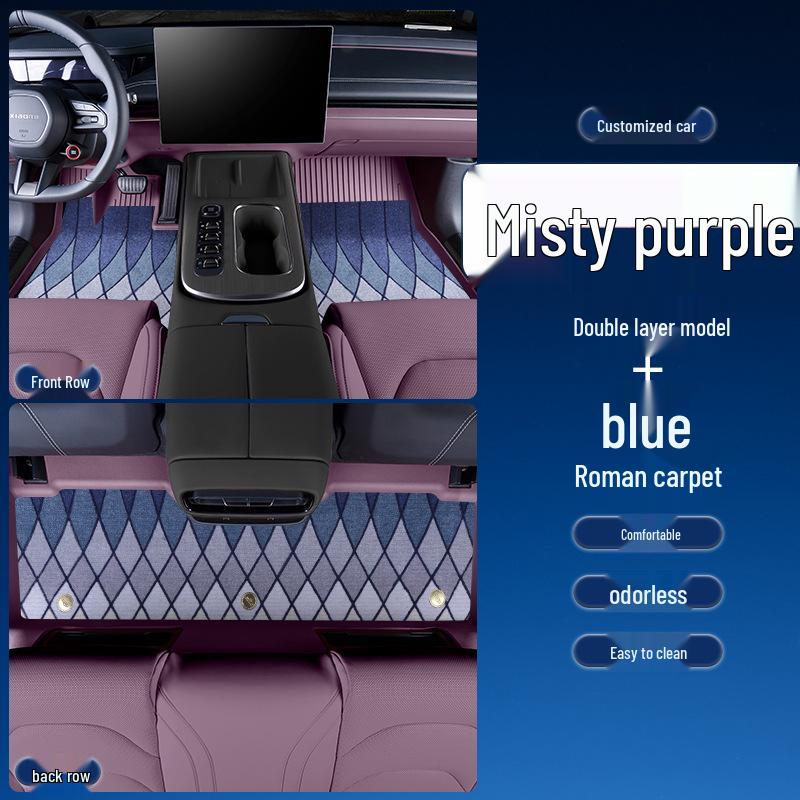 Waterproof TPE Floor Mats for Haval Chitu Models 21-25 - Silver Gold Platinum Rabbit