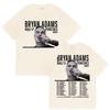 BRYAN ADAMS ROLL WITH THE PUNCHES TOUR 2025 Merch Trička Pánské Hip Hop Pop Music Retro Bavlněné Krátký Rukáv Streetwear