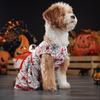 Scary Bloodstained Halloween Outfit for Pets Comfortable Bloody Dress Festival Holiday Dog Spider Costume Party Outfit