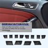 12Pcs Car Door Seat Memory Lock Switch Buttons Stickers Cover Trim for Mercedes Benz a B C E Class CLA GLA GLE GL GLS ML