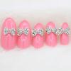 10Pcs 3D Glitters Rhinestone Alloy Bowknot DIY Decal Nail Art Tips Stickers