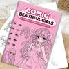 Libro de Dibujo de Cómics para Niñas 32 Páginas Libro de Bocetos de Arte de Dibujos Animados Principiantes Libro de Trabajo de Dibujo Paso a Paso
