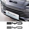 For BYD Song Plus EV DMI 2024 2025 BYD SEALION 6 Accessories Car Front Bumper Emblem Badge Decal Black Carbon Logo Refit Sticker