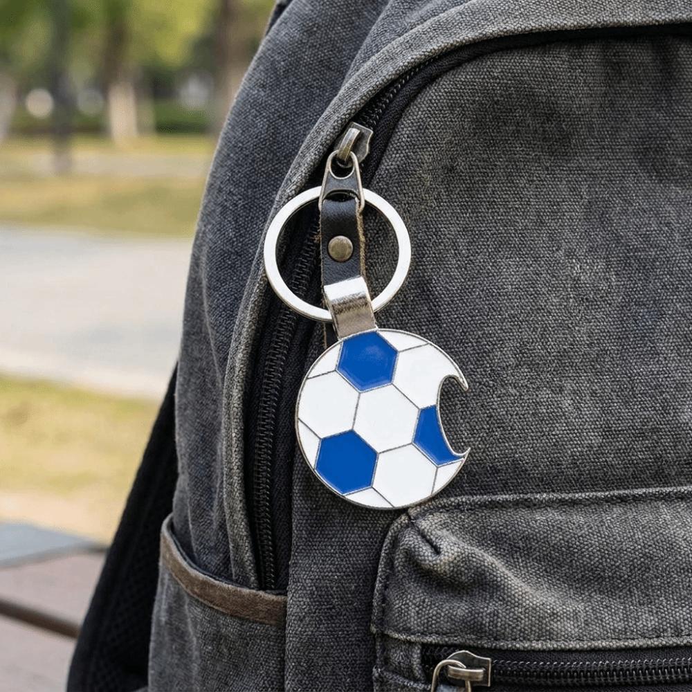 Decorative Football Key Chain Mini Football Car Key Ring Creative Sports Key Rings  for Backpack
