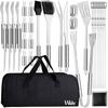 33x Utensils Grill Set Grilling Accessories Utensil Set Steel