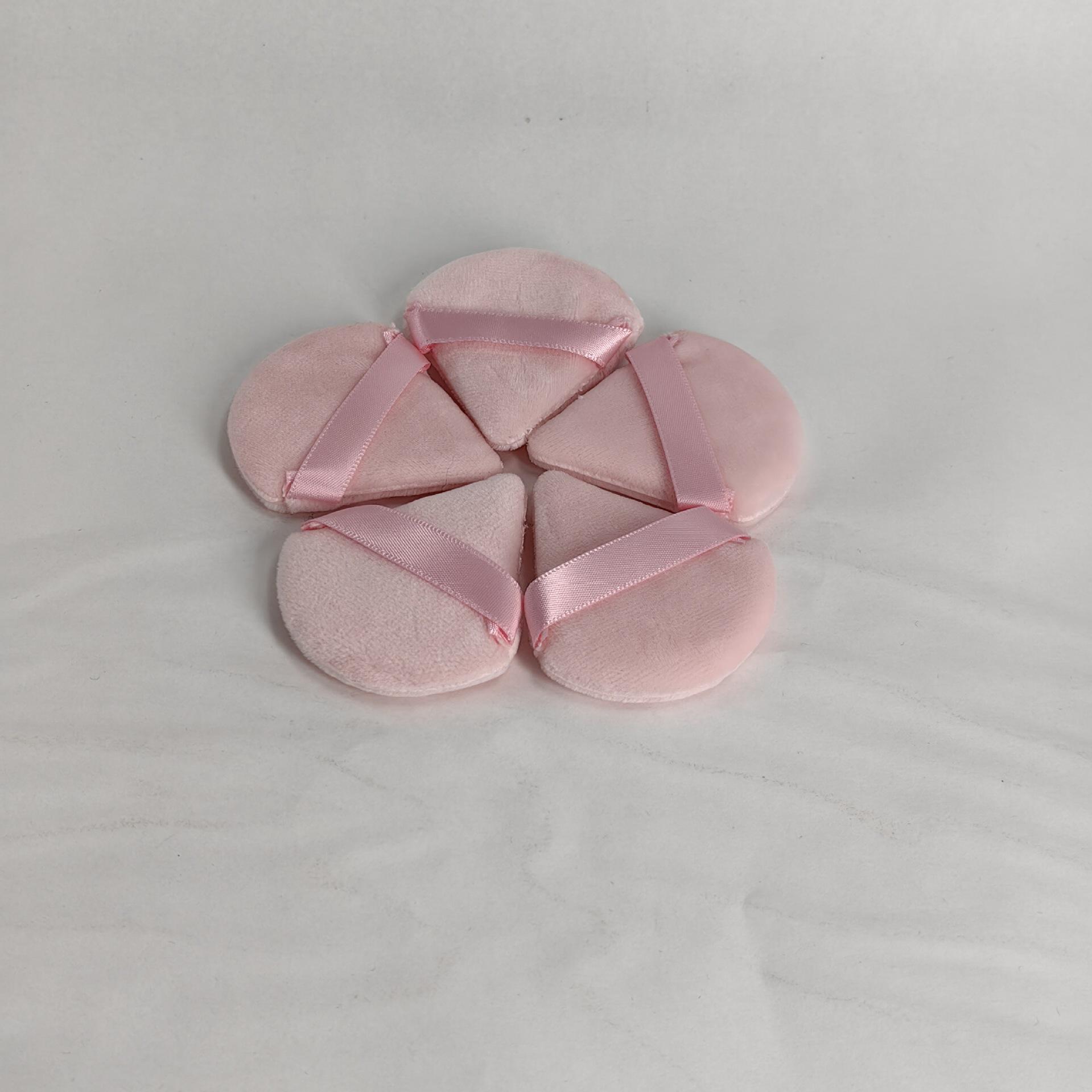 

Треугольная бархатная пуховка - Мягкий хлопковый спонж для закрепления макияжа Gray