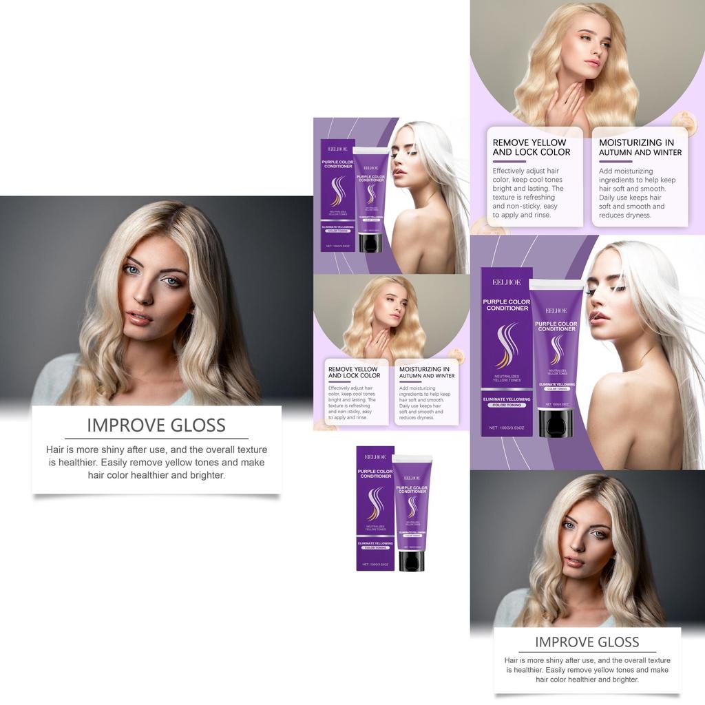 Eelhoe Nourishing Purple Conditioner 100g For Luxurious Smoothness And Shine