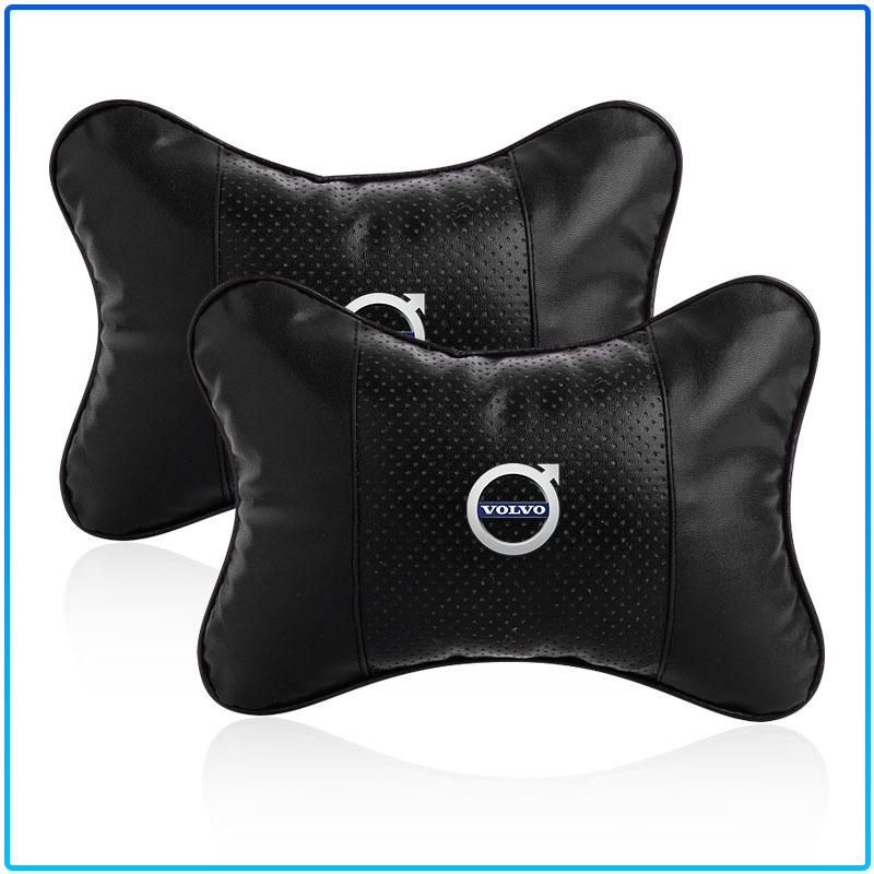 For Volvo XC90 XC60 XC70 XC40 V90 V60 V40 C70 C30 S80 Car Seat Headrest Auto Logo Neck Pillow Car Accessories