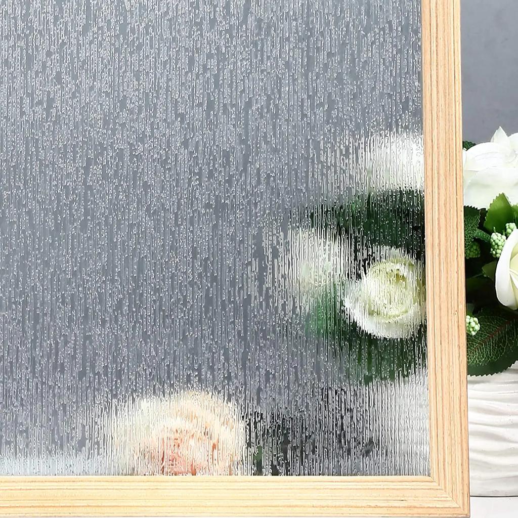 Mul-size Lattice Frosted Window Film Window Privacy Film Static Cling Window Vinyl Opaque Glass Sticker Non Adhesive Anti-UV