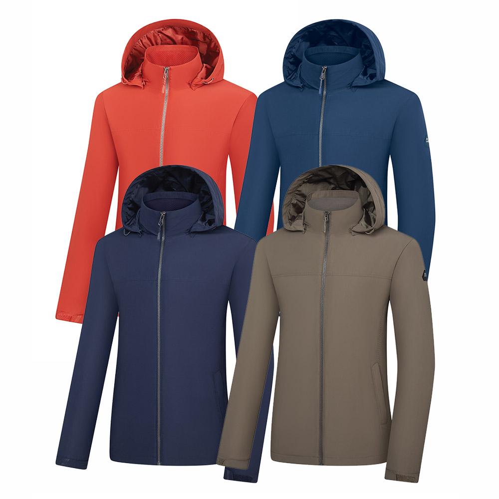 Kolping Men'S Water-Resistant And Windproof Functional 2-Layer Detachable Hood Windbreaker Jacket 2263Jk310M
