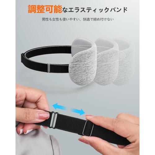 SEASAND Hot Eye Mask, Type-C Rechargeable, Cordless, Heated Eye Mask, Unisex, Lightweight, No Pressure, Light Blocking, Washable, Spare Cover, Adjusta