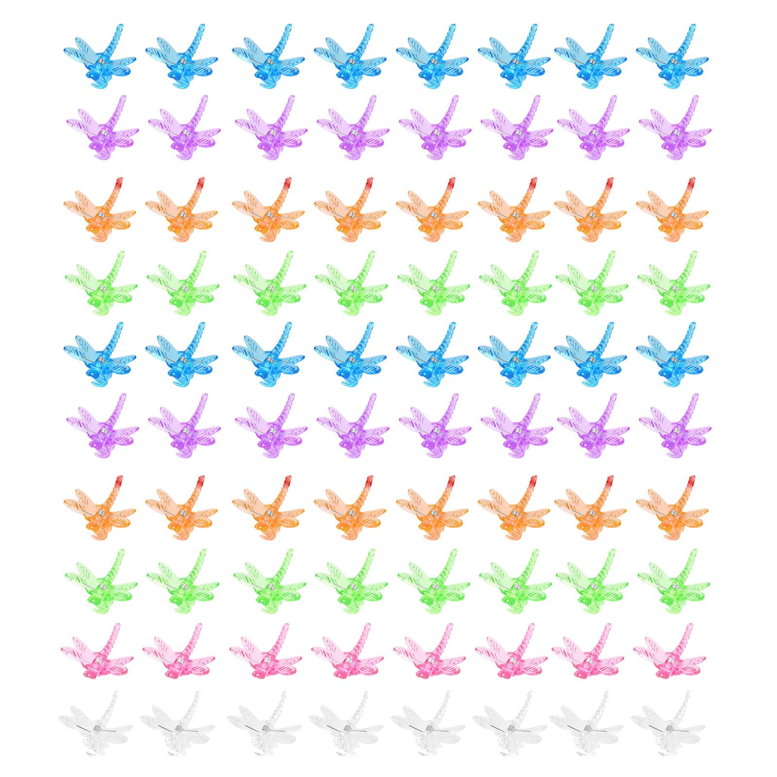 

80 шт. Пластиковые зажимы для орхидей, зажимы для садовых растений, зажимы для орхидей в виде стрекоз, зажимы для поддержки стеблей садовых растений