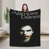 The Vampire Diaries Damon Salvatore Serie TV Coperta Decorativa in Flanella Plaid per Arredamento Casa Calda Morbida Copriletto Regalo