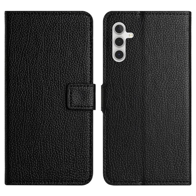 

For Samsung Galaxy S24 FE Case Wallet Litchi Texture Leather Phone Cover