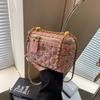 Woolen bag women's autumn and winter new fashion niche chain messenger bag high-end mini box bag