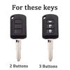 2 3 Button Zinc Alloy Leather Car Key Cover Is Suitable For Mitsubishi Eclipse Cross Outlander Sport Mirage G4 Lancer Keychains