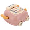 Kids Cute Mobile Phone Toy 16 Different Functions Children Simulation Cat Phone CarPink