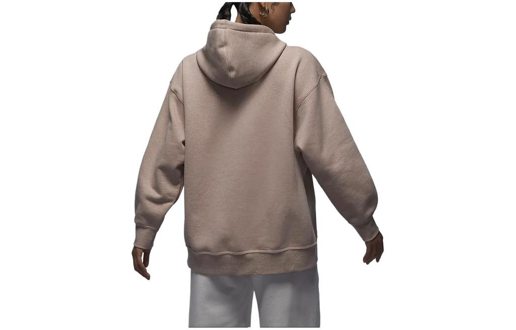 Jordan Flight Solid Color Hooded Fleece Lined Pullover Sweatshirt Women's Legend Medium Umber FB5111-244