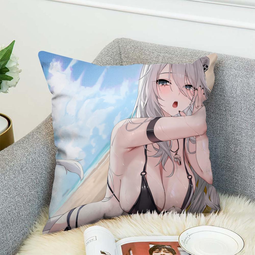 Anime S-Shishiro Botan Pillow Case For Car Sofa Decorative Home Double-sided Print Plush Square Throw Pillow Cushion Cover