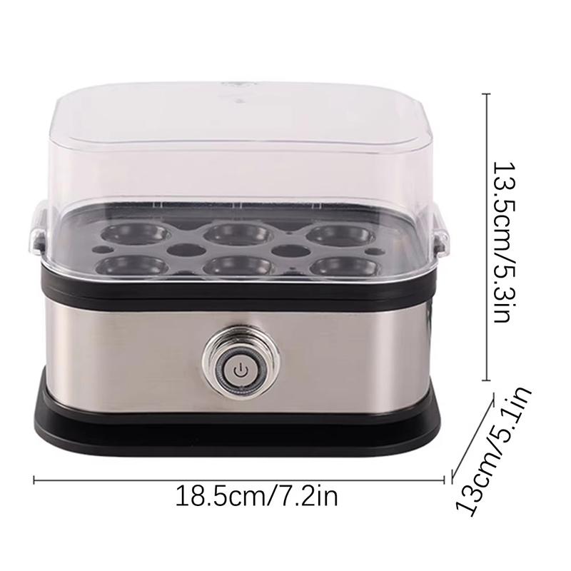 Stainless Steel Egg Cooker With Auto Shut Rapid Eggs Cooker Electric 6 Egg Capacity Boiled Corn And Potatoes Egg Boiler