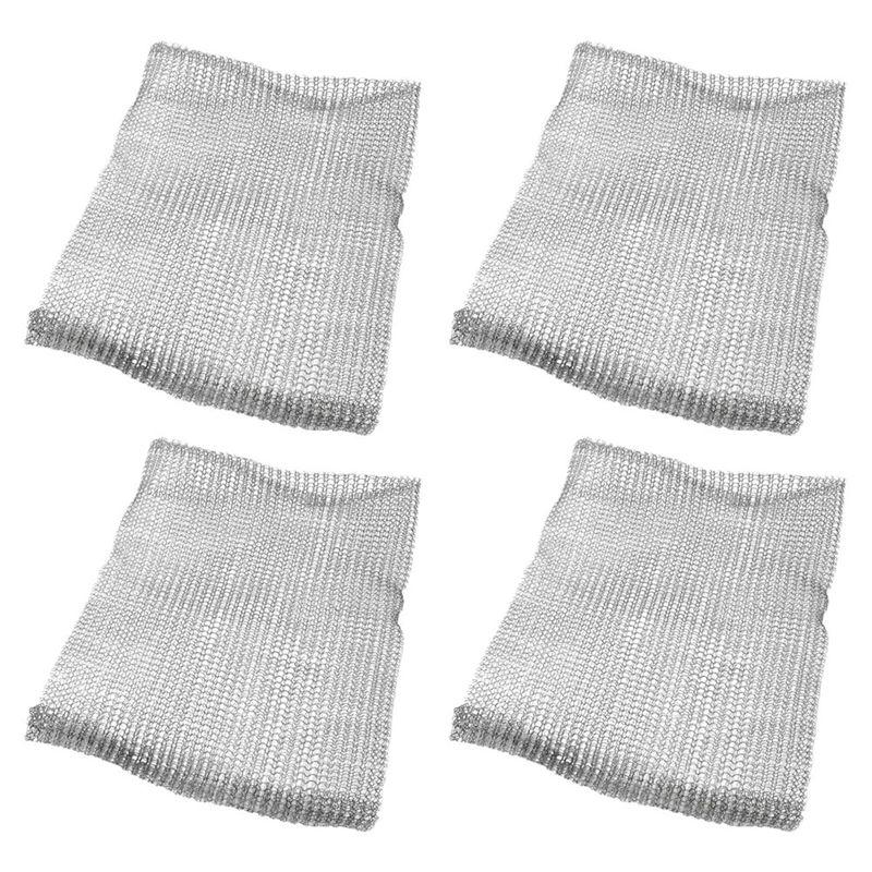 

M-Modern-Insect-Proof Net Bag Plant Root Protection Cover Stainless Steel Metal Mesh Bag 304 Woven Protective Mesh Bag Flower срібний