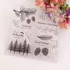 Tree Pinecone Silicone Clear Seal Stamp DIY Scrapbooking Embossing Photo Album Decorative Paper Card Craft Art Handmade Gift
