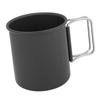 Multifunction Camping Mug Black Travel Cup Durable Portable Mug  Hiking Travel