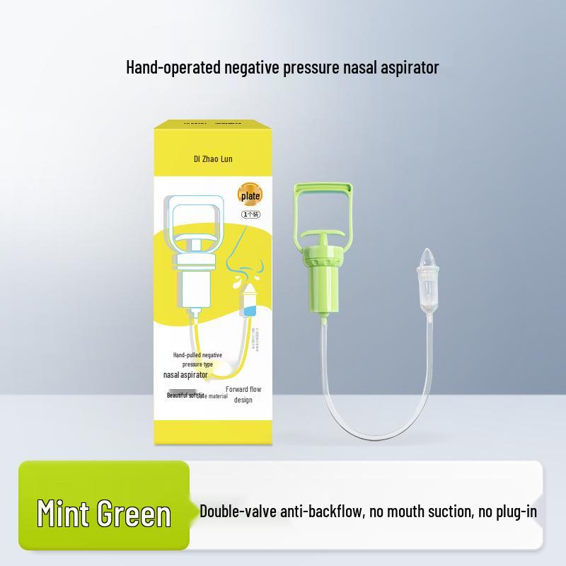 Infant & Toddler Nasal Aspirator: Manual Mucus Cleaner for Newborns Congestion Relief