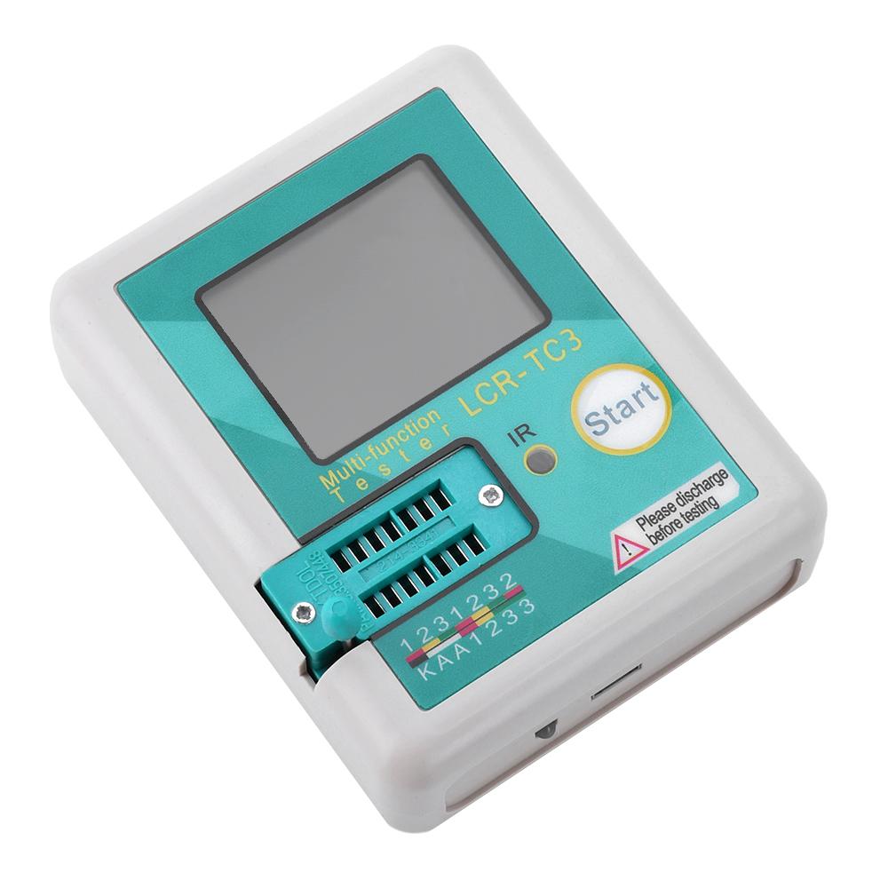 LCR-TC3 New Transistor Tester TFT LCD Display Multi-meter Diode Triode Capacitor Resistor Test Meter MOSFET NPN PNP Triac MOS