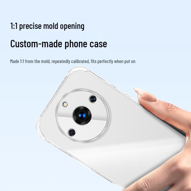 Realme 11 Pro/Pro+ Transparent Anti-Drop TPU Phone Case with Airbag Protection