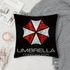 Game R-Resident E-Evil U-Umbrella Pillow Case Square Double-Sided Printing Short Plush Sofa Cushion Cover Bedroom Bedside Pillow