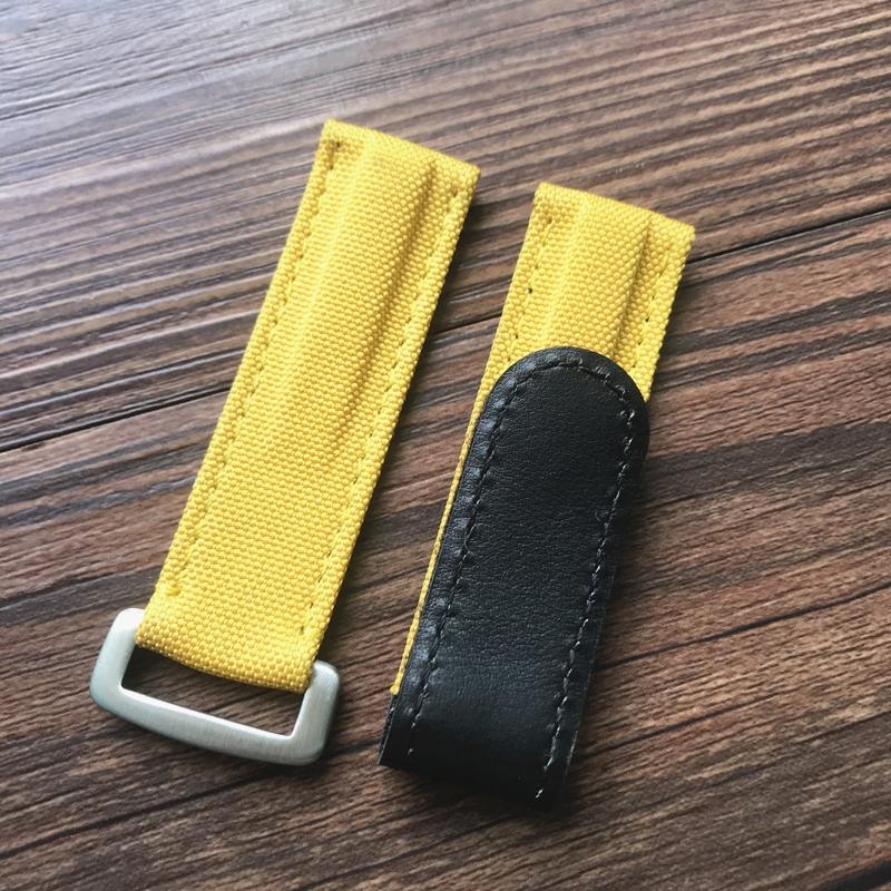 

20 мм цветной регулируемый нейлоновый кожаный ремешок для часов для ролевого ремешка DAYTONA SUBMARINER GMT Seamaster 300 браслет для часов 20mm