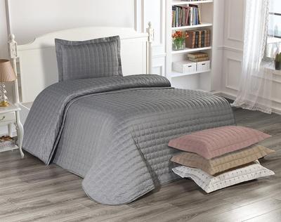 Conjunto de colcha acolchoada Star 2 unidades, colcha 180x240, fronha 50x70, tamanho único, cinza