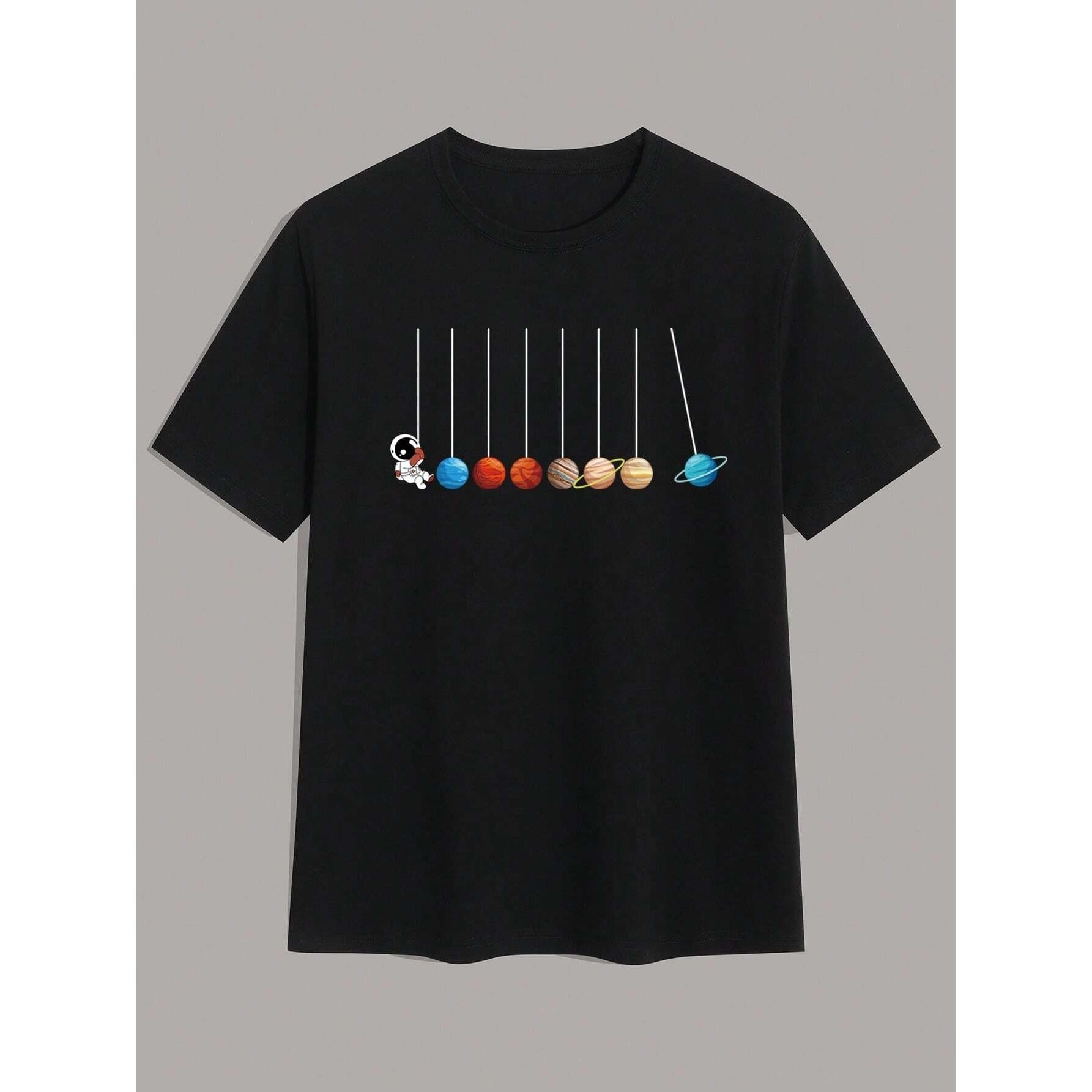 

Футболка Cartoon Planet для мужчин из хлопка, роскошный бренд, модная, большого размера, повседневная, с коротким рукавом, классическая, уличная, новое поступление, футболка S-4XL S