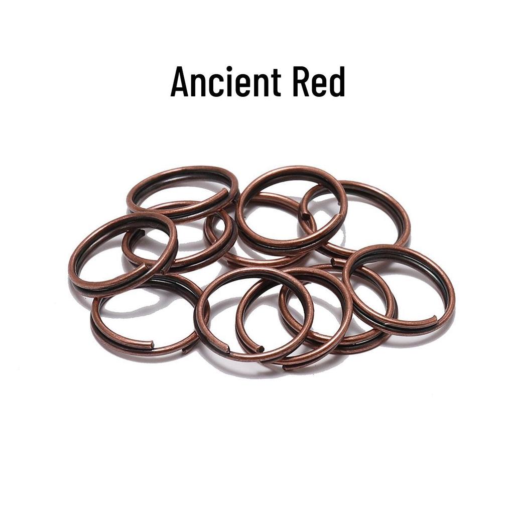 DIY Schmuck Metall Schlüsselring Set: 4-20mm Flache Doppel-Eisenringe für Ohrringe.