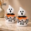 Decorative Ghost Figures for Shelves Halloween Faceless Ornament, Cute Cloth Fabric Ghosts Table Soft Stuffed Ornaments Decoration, BOO Banner Gnomes