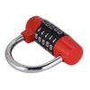 5 Digit   Lock Padlock U shaped Suitcase Door Combination Lock Red