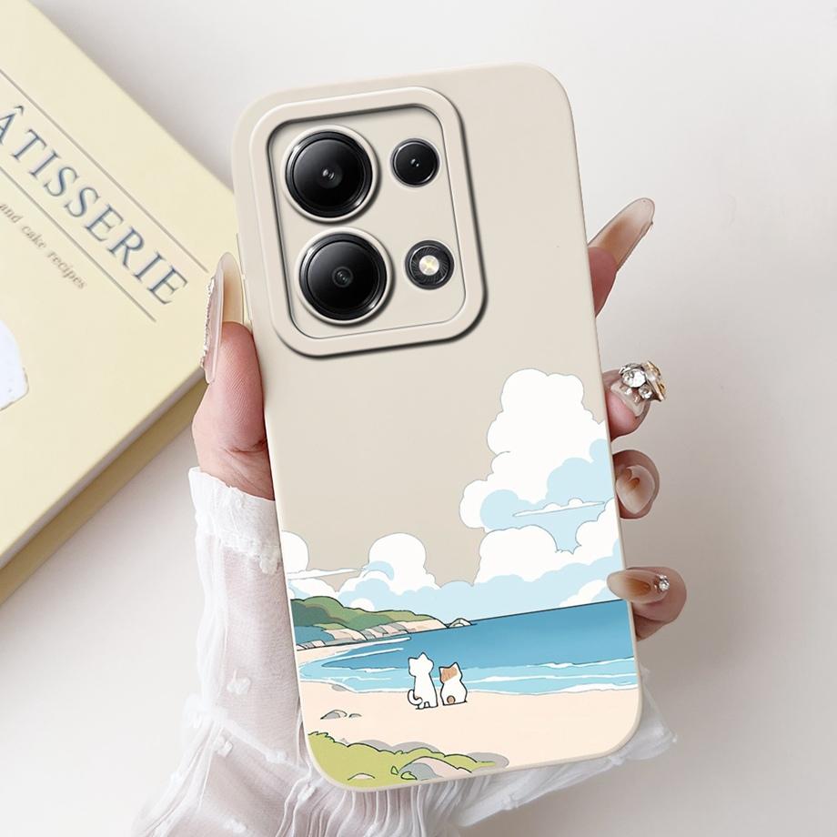 Für Xiaomi Redmi Note 13 Pro Plus Handyhülle Weiche Matte Silikon Hülle Redmi Note 13 Pro Note13 4G 5G Funda Cartoon Rückseite