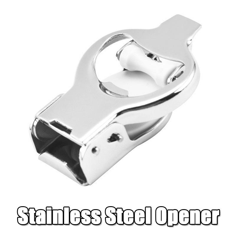 1Pc Simple Stainless Steel Soda Bottle Opener Carbonated Drink Beer Multifunctional Folding Can Opener Bottle Lid Opener