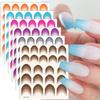 12Sheet 3D Adhesive French Tips Nail Art Stickers Decals Nails Stickers French Lines Nails Art Designs Nail Art Decals