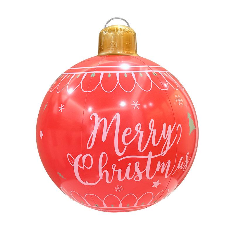Cross-Border Christmas Courtyard Decoration: PVC Lantern & Inflatable Christmas Ball Set