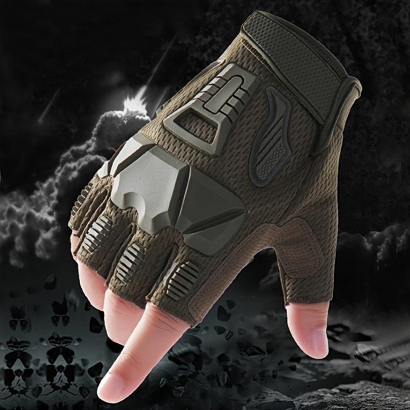 Hunting Tactical Gloves Half Finger Gloves Breathable Non-slip Gloves Sports Cycling Hiking Fishing Outdoor Equipment