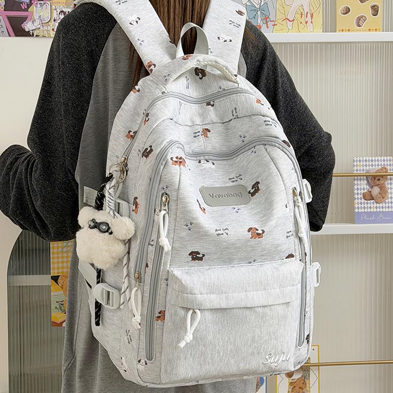 Schoolbag high value small fresh sweet versatile backpack cute cartoon large capacity backpack junior high school college student schoolbag